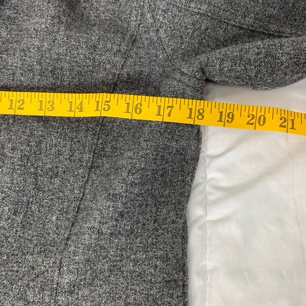 Eddie Bauer Womens Grey Wool-Blend Long Winter Coat – Zip & Button Front - Picture 14 of 16
